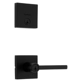 Kwikset Signature Series 991HFL SQT 514 RB Deadbolt Security Set, Lever Handle, Halifax Design, Matte, AAA Grade, Zinc